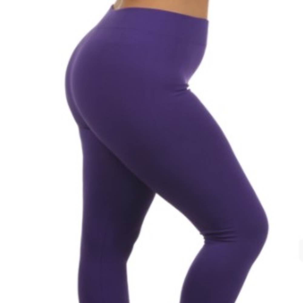 Plus Leggings Purple